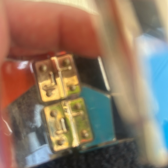 Chanel geometric resin cuff Y2K era. O/S - Picture 3 of 9